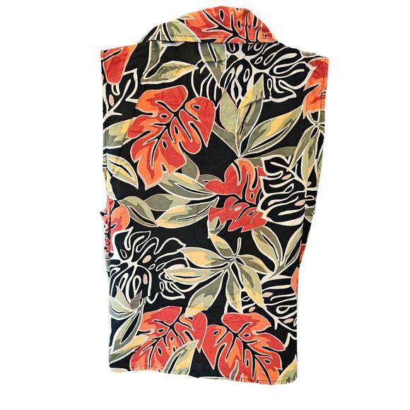 Panama jack hawiin beach vacation trip L tie front  floral summer EUC large - Picture 3 of 7